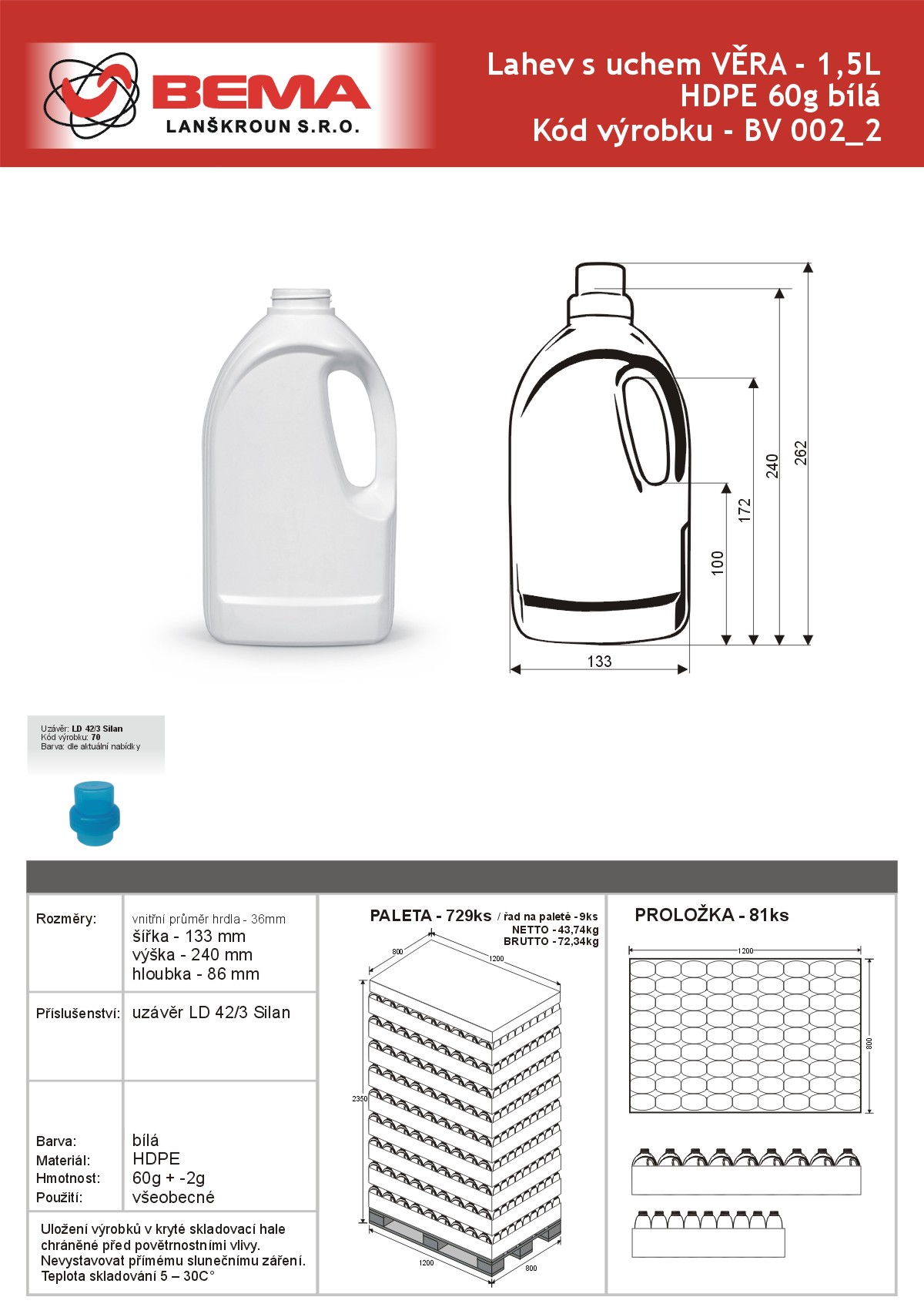 VERA 1,5l barvy 2-2-2021